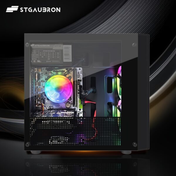 STGAubron Gaming PC Computer Desktop, Radeon RX 560 4G, 10th Gen G5905 3.5Ghz, 16GB DDR4 RAM, 512GB SSD, 600M WiFi, RGB Fan X2, Windows 11 Home - Image 6