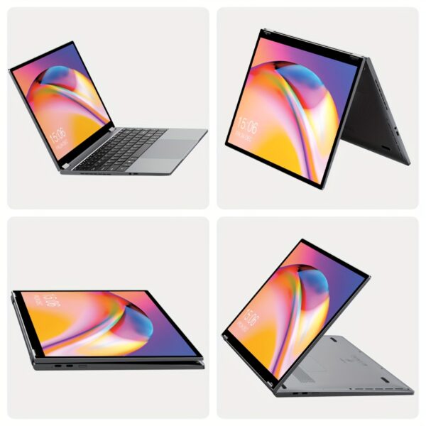 CHUWI FreeBook 2-in-1 Touch Screen Windows 11 Laptop, 13.5'' 2256*1504 IPS Display, 512GB PCIe SSD 12GB RAM, 12th Gen Intel N100, WiFi6, Wireless 5.2, Backlit Keyboard, 1TB SSD Expand, Type-C, PD 2.0, Webcam, 360 Rotating, NoteBook Computer - Image 9