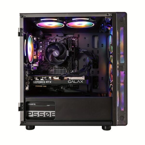 MXZ Gaming PC Desktop Computer, AMD Ryzen 5 5600 3.7GHz, GeForce RTX 2060S, B450, 16GB DDR4, NVME 500GB SSD, 6RGB Fans, Gamer Desktop Computer(R5 5600/RTX 2060S) - Image 2