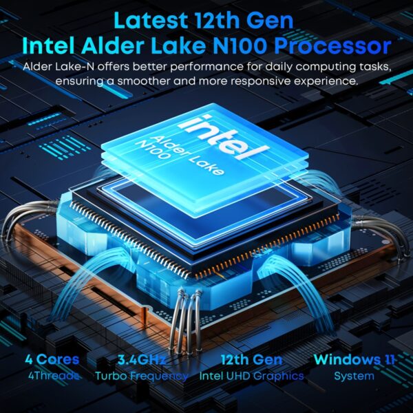 CHUWI FreeBook 2-in-1 Touch Screen Windows 11 Laptop, 13.5'' 2256*1504 IPS Display, 512GB PCIe SSD 12GB RAM, 12th Gen Intel N100, WiFi6, Wireless 5.2, Backlit Keyboard, 1TB SSD Expand, Type-C, PD 2.0, Webcam, 360 Rotating, NoteBook Computer - Image 7