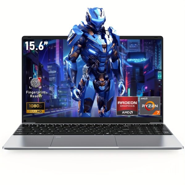 NIAKUN 15.6 Inch Laptop Computer, Gaming Laptop, AMD Ryzen 7 5700U 8C/16T Processor (up To 4.3Ghz), 16GB RAM 1TB SSD, AMD Radeon Graphics, 15.6" FHD 1920 * 1080 Display, WiFi 5, BT5.0, Backlit Keyboard - Image 2