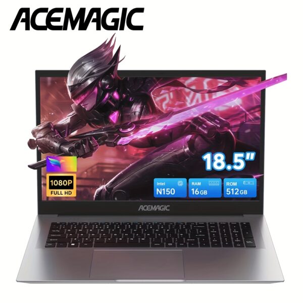 2025 New Laptop Computer 18.5" FHD Display Intel N150 Quad-Core Processor UP to 3.6GHZ 16GB DDR4 RAM 512GB SSD