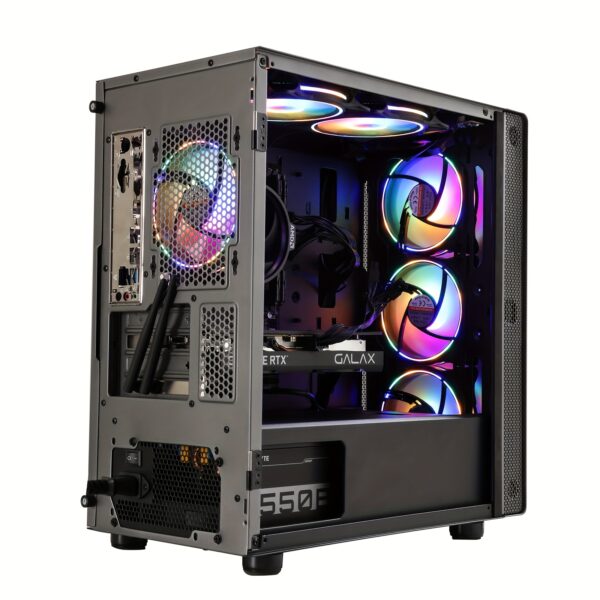 MXZ Gaming PC Desktop Computer, AMD Ryzen 5 5600 3.7GHz, GeForce RTX 2060S, B450, 16GB DDR4, NVME 500GB SSD, 6RGB Fans, Gamer Desktop Computer(R5 5600/RTX 2060S) - Image 6