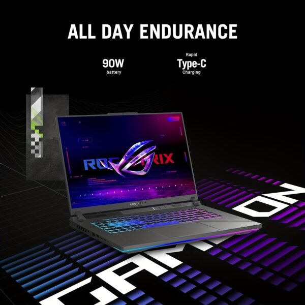 ASUS High Performance ROG Strix G16 Gaming Laptop, 16" 240Hz WQXGA Display, 14th Gen Intel I9-14900HX, 32GB DDR5 RAM, 1TB SSD, GeForce RTX 4060, Backlit KB, WiFi 6E, Windows 11 Pro, With Cefesfy Mouse, Cleaning Kit - Image 2