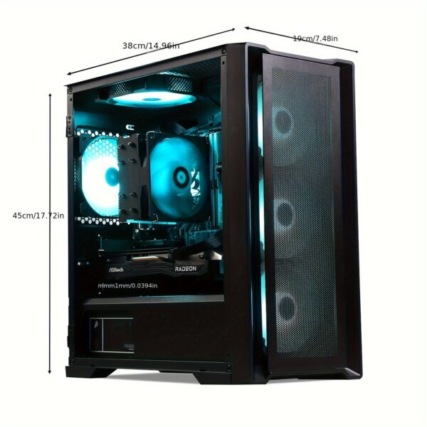 MXZ Gaming PC, AMD Ryzen 7 7700, GeForce RTX 4070, 32GB(16GB*2)DDR5 6000MHz, NVME M2 1 T, 6RGB Fans, Gamer Desktop Computer(R7 7700| RTX 4070) - Image 6