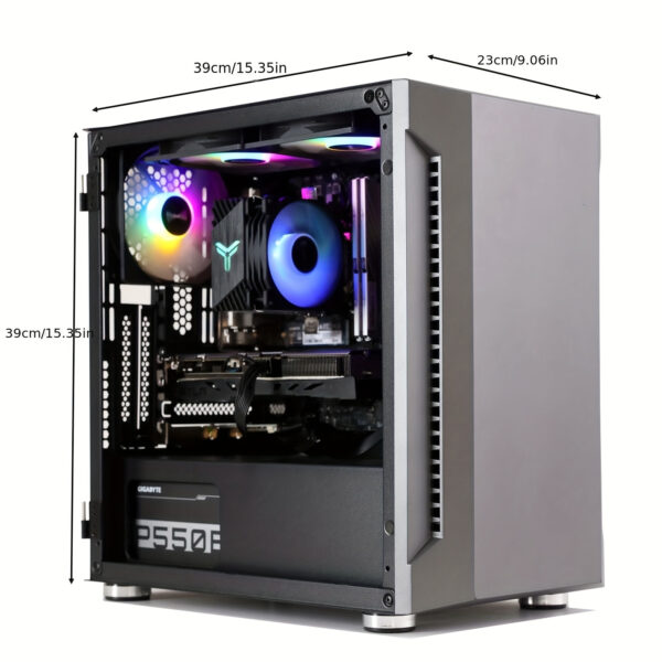 MXZ Gaming PC Computer Intel Core I5 13400F 3.6GHz, GeForce RTX 4060, 8GB*2(16GB) DDR4, NVME 500G, 5RGB Fans, Gamer Desktop Computer (I5 13400F| RTX 4060)) - Image 6
