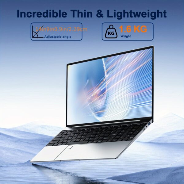 2025 15.6-inch Thin & Light Laptop, Intel N5095 Processor (up To 2.9GHz), 16GB RAM, 1TB SSD, 1920*1080 FHD IPS Display, Webcam, WiFi, USB3.0, Backlit Keyboard, New Year'S And Valentine'S Day Gift For Students, Business People - Image 6