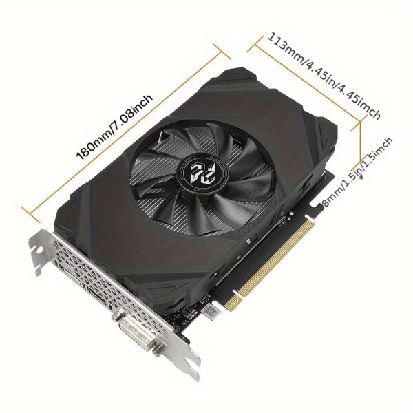 Peladn Gaming RTX 3050 6G Graphics Card with 6GB GDDR6 Memory, 1404 MHz Clock, 8GB DDR6, 40W Power, Single-Fan Design, PCIe 4.0, DisplayPort, Ideal for Gaming and Graphics Intensive Tasks, Professional Graphics Processing | Efficient Cooling Design | Singlefan Cooler - Image 2