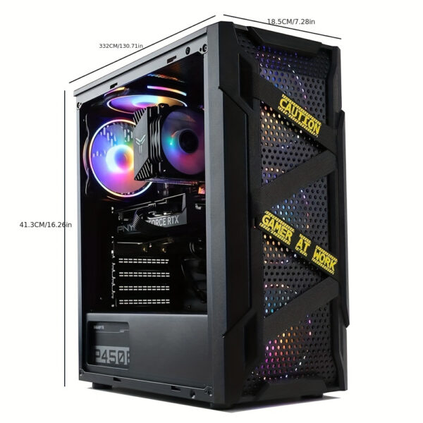 MXZ Gaming Desktop PC Computer I5 9400F, B365, 8G/16G DDR4, NVME 500G SSD, 5 RBG Fans, Optional RX6600/5600XT/GTX 1660S/RTX 2060/RTX 3050/RX580 - Image 5
