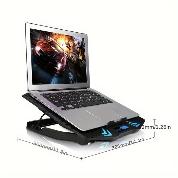 As A Father'S Day Gift, 1pc ICE COORE Laptop Heat Sink Gaming 6-Core Exhaust Fan Laptop Stand Silent Computer Heat Sink. - Image 6