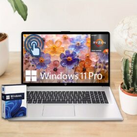 HP 2023 Newest 17'' Laptop, AMD Ryzen 5 7530U(Beats i7-9750H), HD LED 17.3''Touchscreen Display, Up to 64GB LPDDR4 RAM, Up to 2TB SSD, Wi-Fi 6E, Wireless, Win11 Pro