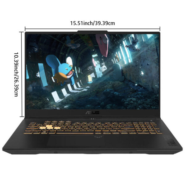 ASUS TUF Gaming Laptop 17.3" WQHD 240Hz Display, Intel Core i7-13620H, 64GB RAM, 1TB SSD, NVIDIA RTX 4070, Wi-Fi 6, Backlit Keyboard, Windows 11 Home, 32GB USB Included, Animated Character Design, Rugged Design - Image 2