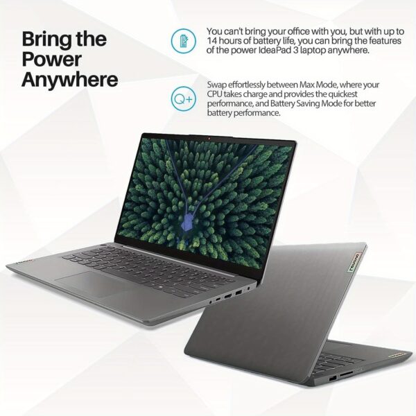 Lenovo IdeaPad 3 Laptop, 14" FHD Display, AMD Ryzen 7 5700U Processor, 20GB RAM, 2TB SSD, AMD Radeon Graphics, Student& Business, Wi-Fi 6, Windows 11 Home, Cloud Grey - Image 7