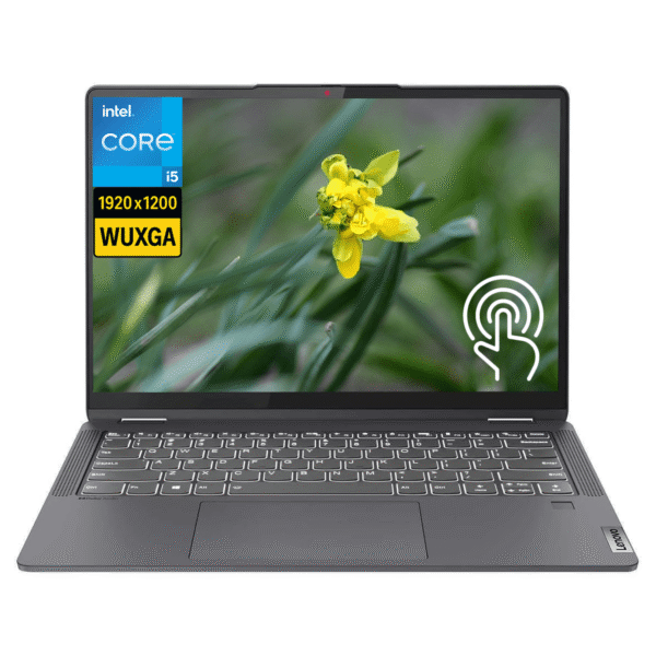 Lenovo Flex 5i 14" 2-in-1 Laptop with Intel Core i5-1235U, 16GB RAM, 2TB SSD, WUXGA (1920x1200) Touchscreen, Backlit Keyboard, Fingerprint Reader, Wi-Fi 6, Thunderbolt 4/USB-C, Windows 11 Home in S Mode - Ultrabook for Work, Streaming, Gaming - Lightweight & Portable Design