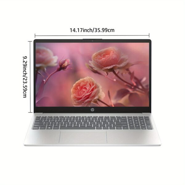 HP 15.6" Touchscreen Laptop for Business & Students - Intel Core i3-1215U, 8GB RAM, 512GB SSD, Intel UHD Graphics, Long Battery Life, Fast Charge, WiFi 6E, Windows 11 Home, HD Camera, Dual Speakers, QWERTZ Keyboard, Touchscreen Notebook | Vibrant Screen | Durable Construction - Image 4