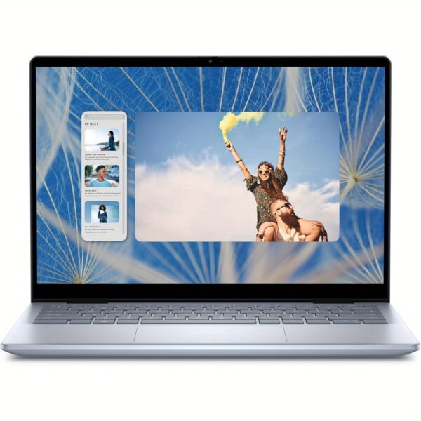 Dell Inspiron 14 7740 2-in-1 Laptop, 14" FHD+ Touchscreen, Intel Core i5-120U 10-Core Processor, 24GB DDR5 RAM, 1TB SSD, Intel Iris Xe Graphics, 10-Hr Battery, Wi-Fi 6E, Backlit Keyboard, Camera, Windows 11 Home, Ice Blue with Cleaning Brush, Touchscreen Notebook | Cosmic Design | Longbattery Life - Image 3
